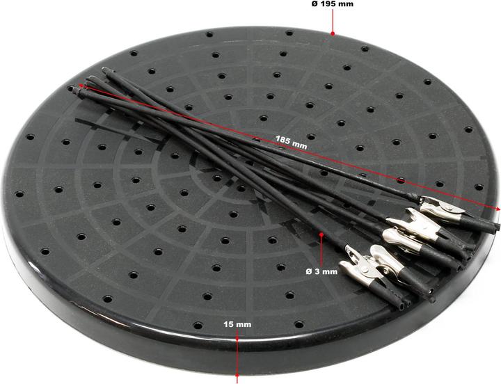 Produktbild Wiltec Airbrush Werkstückhalter 6fach Halterung flexibel Modellbau Lackierständer