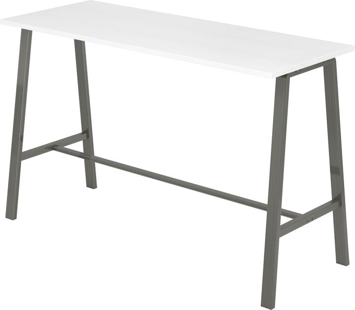 Actual product image Hammerbacher High table 175x68x104cm (WxDxH) white/steel