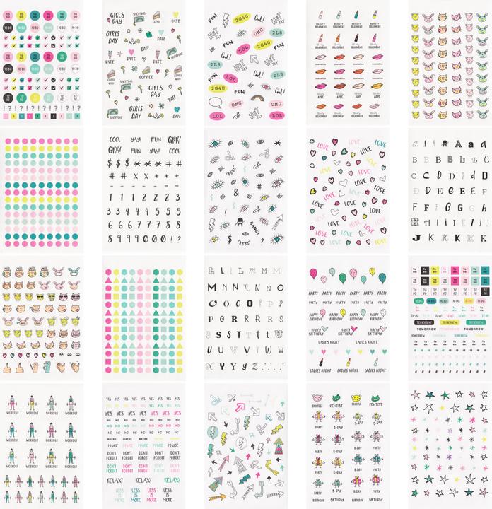 Produktbild Rico Design Stickerbuch Super Cool