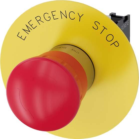 Produktbild Siemens Em. Stop Mushroom Pushbutton 22mm Roun