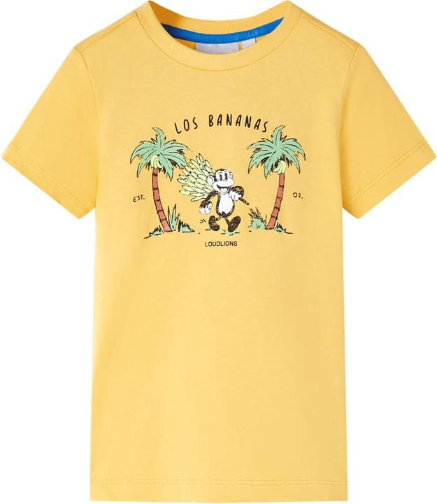 VidaXL Kinder-T-Shirt Helles Ocker 140,Material: 100 (140)