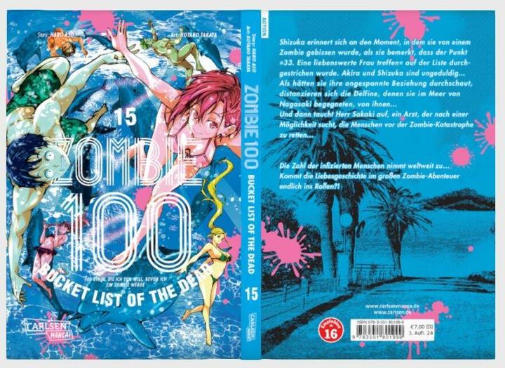 Immagine prodotto Zombie 100 – Bucket List of the Dead 15 (Tedesco, Haro Aso, Kotaro Takata, Katrin Stamm, 2024)