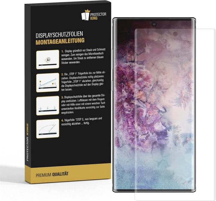 Produktbild Protectorking 1x Panzerfolie Anti-Shock Full Cover HD Klar (1 Stück, Samsung Galaxy Note 10 Plus)
