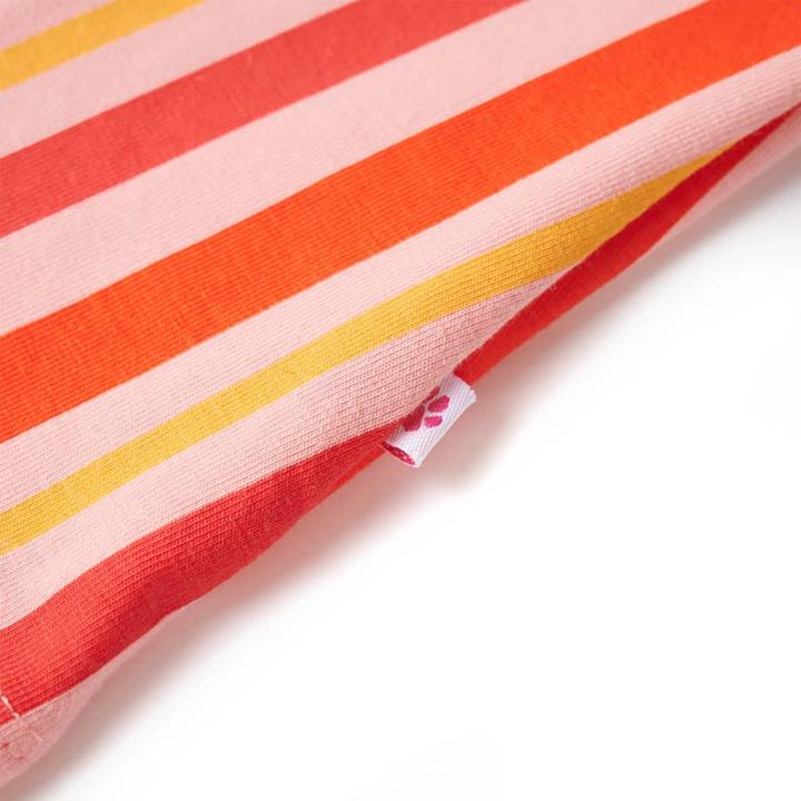Actual product image VidaXL Children's dress with drawstring Pink and red 92,Material: 95 (92)