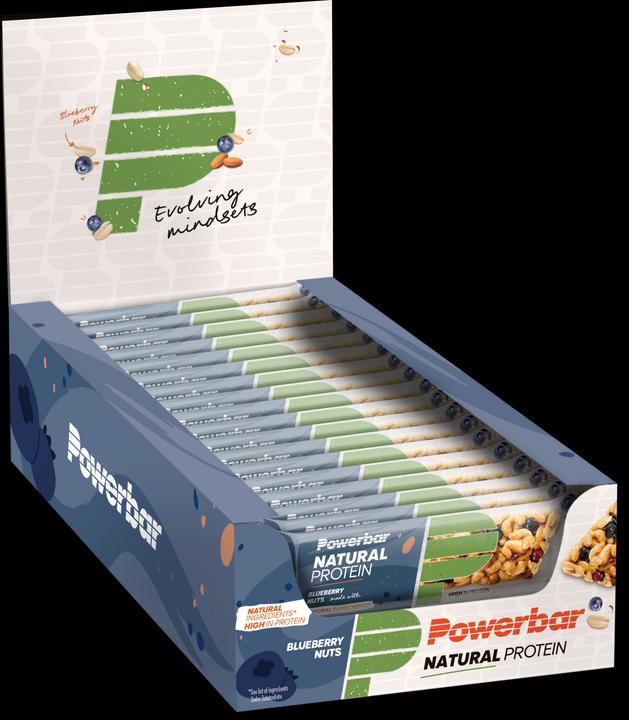 Image du produit Powerbar Natural Protein Vegan (Nadgers, Myrtille, 18 pcs, 720 g)