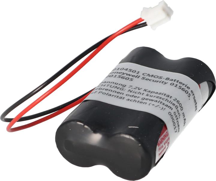 Actual product image AccuCell Speicherbatterie 7,2V ersetzt Honeywell Security 015605, 50015605 2600mAh (1 pcs., Device specific, 2600 mAh)