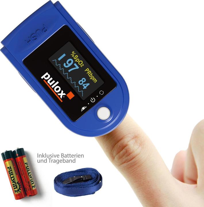 Image du produit Pulox Oxymètre de pouls PO-200 bleu