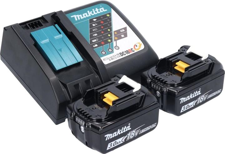 Produktbild Makita DBO 484 RFJ Akku Schwingschleifer 18 V 112 x 102 mm + 2x Akku 3,0 Ah + Ladegerät + Makpac (Schwingschleifer, 210 W)