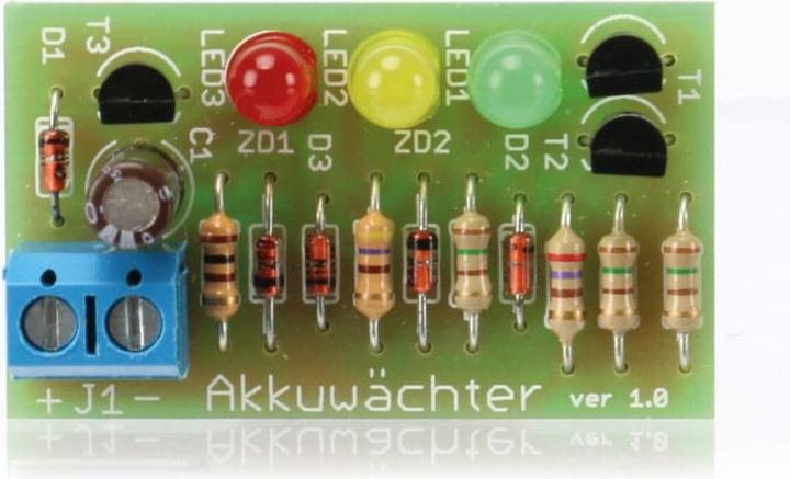 Actual product image Pollin Electronic 3-channel battery monitor kit 6 V-