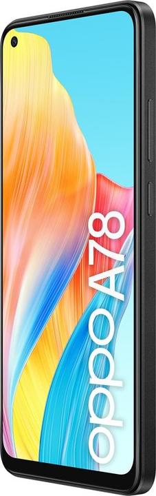 Actual product image OPPO A78 5G (128 GB, Glowing Black, 6.56", Dual SIM, 50 Mpx, 5G)