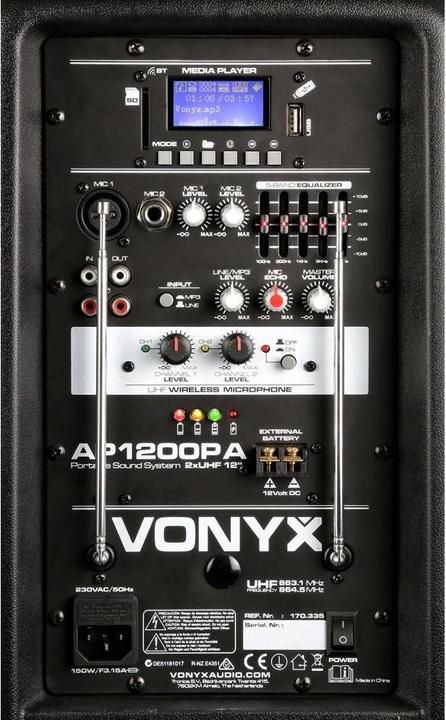 Produktbild Vonyx AP1200PA (Aktiv, 1x 600 W)