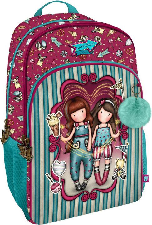 Gorjuss Schulrucksack Fireworks Granatrot (29 x 45 x 17 cm)