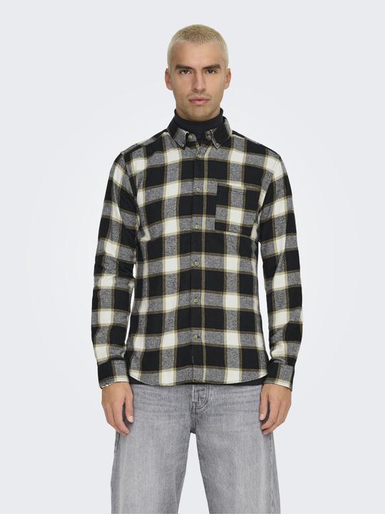 Actual product image Only & Sons Onsral Ls Slim Check Shirt (M)