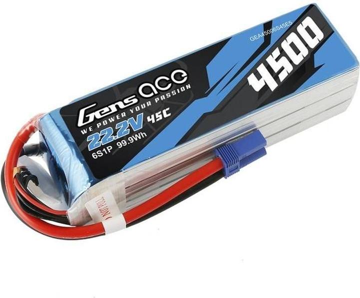 Productafbeelding Gens Ace Batterij 4500mAh 22,2V 45C 6S1P (22.20 V, 4500 mAh)