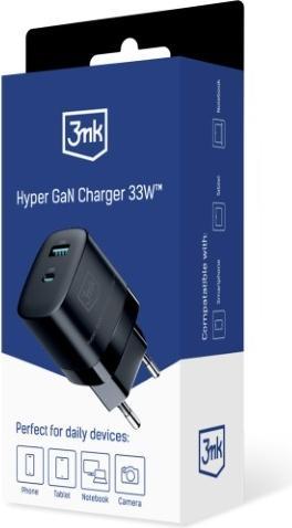 Actual product image 3MK Hyper GaN Charger 33W ład. sieć. Czarny/Black (33 W)