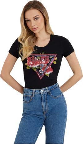 Guess Rosen Dreieck Damen T-Shirt (XS)