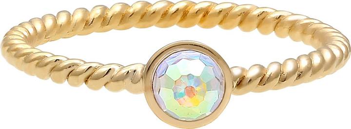 Produktbild Elli Ring Solitär Rainbow Kristalle 925 Silber (54, 925 Silber)