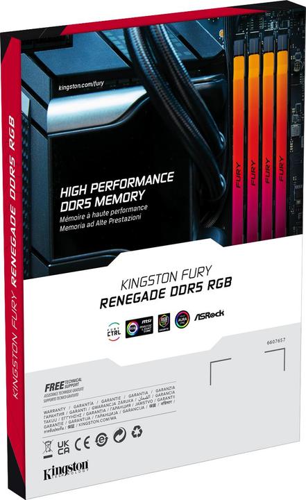 Produktbild Kingston FURY Renegade RGB (2 x 48GB, 6400 MHz, DDR5-RAM, DIMM)