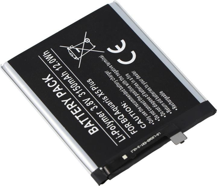 Actual product image AccuCell Akku BQ Aquaris X5 Plus, 3200