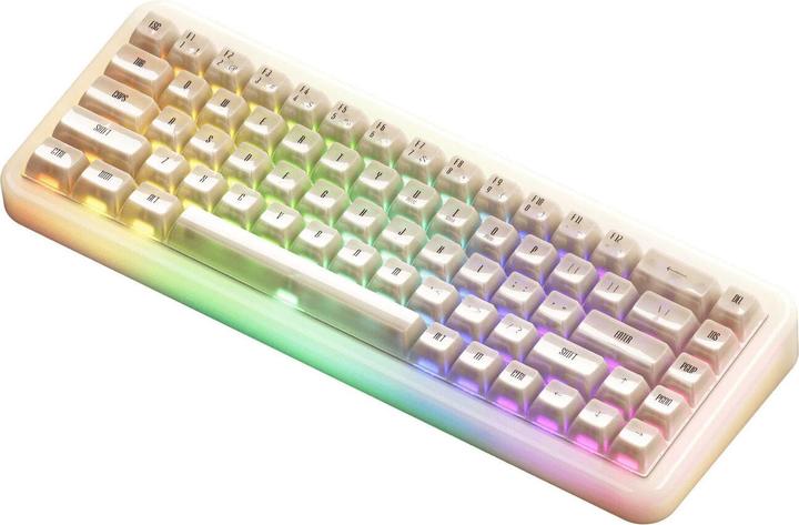 Produktbild Akko YU01 Antique Jade Gaming-Tastatur, RGB - 65%, V3 Piano Pro Switches (ISO) (US, Kabelgebunden, Kabellos)