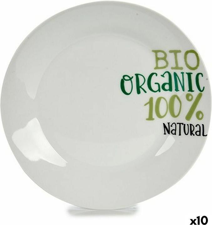 Produktbild Natec Dessertteller Organic Porzellan 19 x 2 x 19 cm (10 Stück) (10 x, 19 cm)