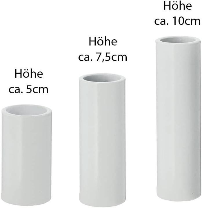 Image du produit Novaliv 8x Porte-bougie pour bougies candle holder magentisch BLANC 2,8x7,5cm Décoration de salon