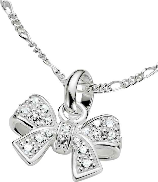 Immagine prodotto Thomas Sabo Charm-Anhänger Schleife mit Steinen Connect Silber (Argento)
