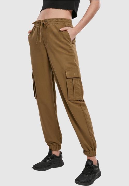 Actual product image Urban Classics Ladies Viscose Twill Cargo Pants (M)