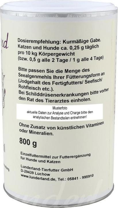 Produktbild Lunderland Hunde-Nahrungsergänzung Bio-Seealgenmehl, 400 g (Adult, 1 Stk., 400 g)