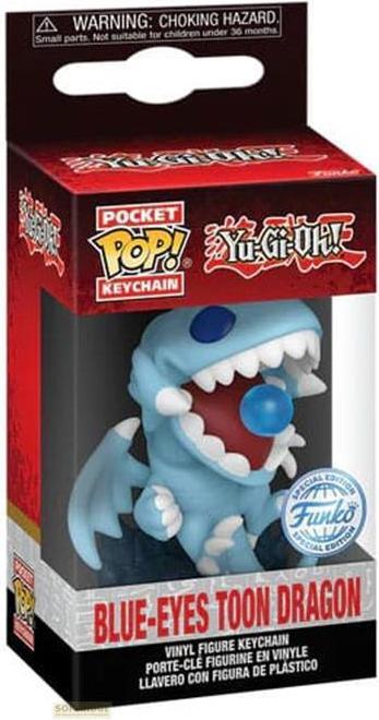 Actual product image Funko YU-GI-OH - Pocket Pop Keychains - Dragon Toon aux Yeux Bleus (Attack)