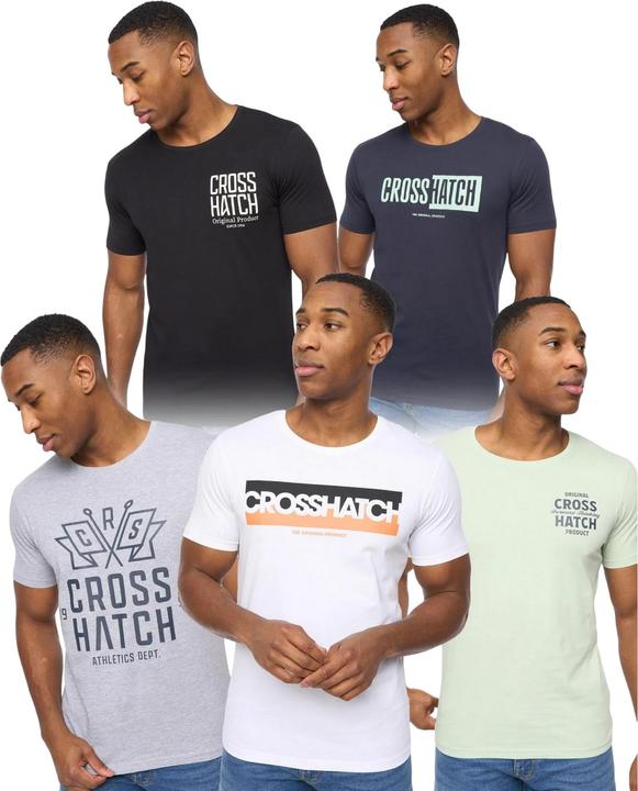 Immagine prodotto Crosshatch Logotime Maglietta Uomo Misura Confezione 5 (S)