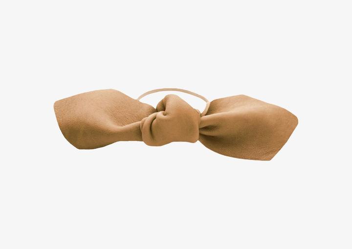 Immagine prodotto Corinne Mondo - Pelle Bow Big Hair Tie Camel (Elastico per capelli)