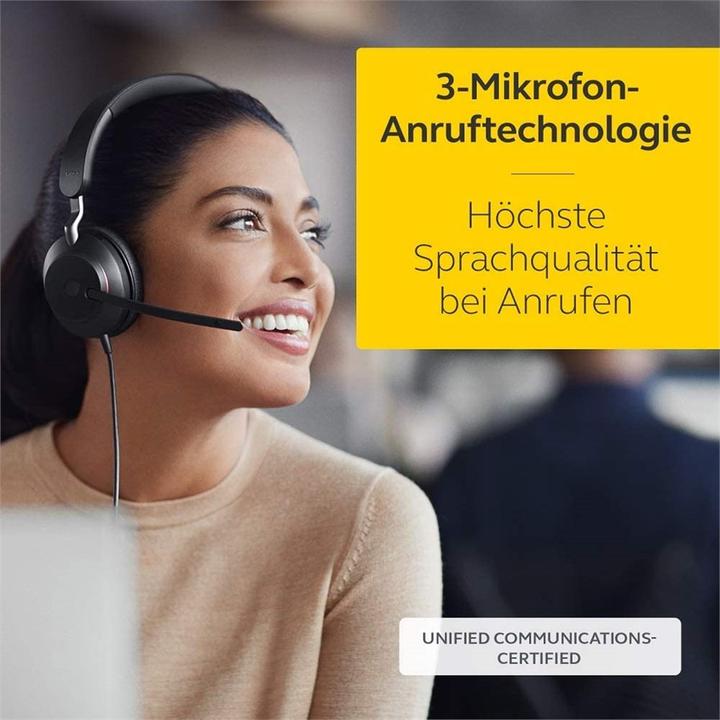 Actual product image Jabra Evolve2 40 SE UC Mono NC (USB-C) (Cable, USB-C)