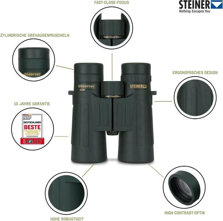 Image du produit Steiner Jumelles Observer 8x42 (8 x, 42 mm)