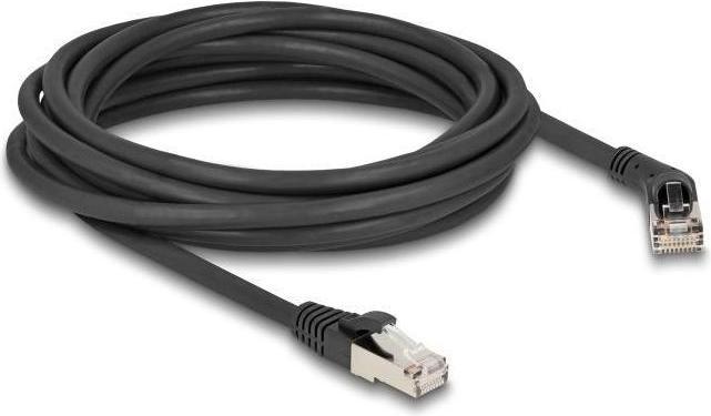 Image du produit Delock Câble réseau RJ45 Cat.6A S/FTP mâle 45ï¿½ vers la droite vers mâle droit 5 m sch sch (S/FTP, CAT6a, 5 m)
