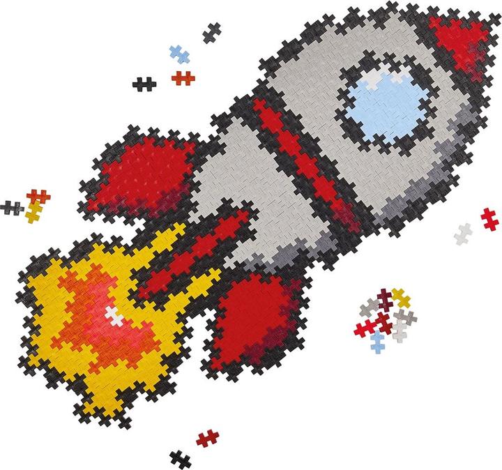 Produktbild Plus-Plus 500 Kreativ Bausteine Puzzle Rakete (500 Teile)