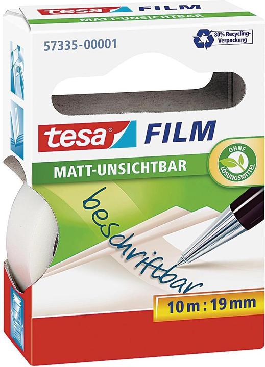 tesa 1x tesafilm INVISIBLE, matt-unsichtbar, alterungsbeständig und reissfest (19 mm)