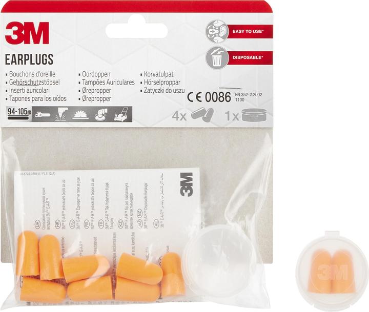 Image du produit 3M Bouchons d'oreille, orange (8 x)