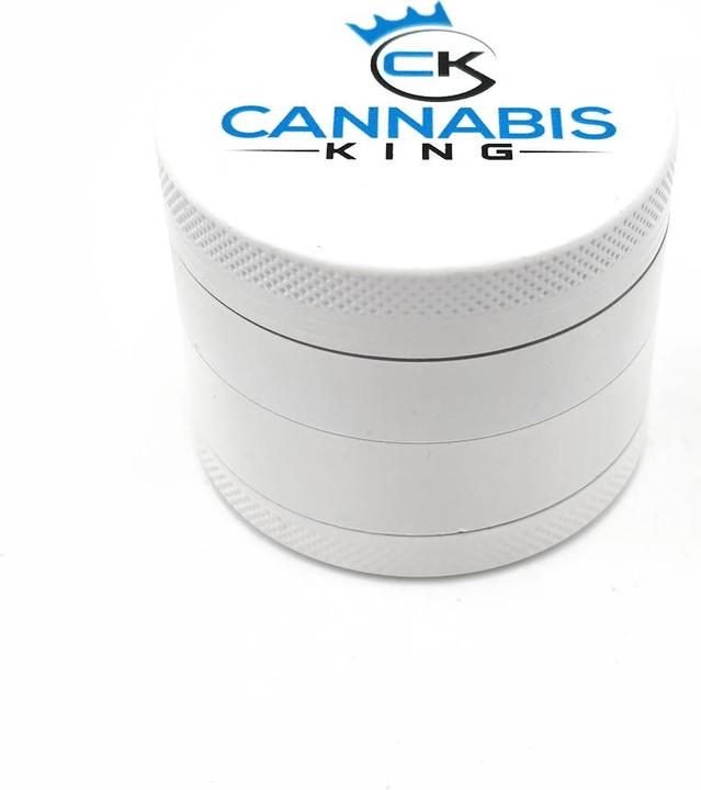 Cannabis King CK Aluminium Grinder 4 Parts White