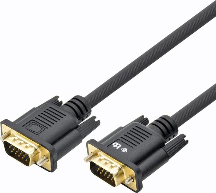 Actual product image Lenovo VGA cable 15M-15M 1.8 m. The black gold (AKXVGAMMG180B) (15 m, VGA)
