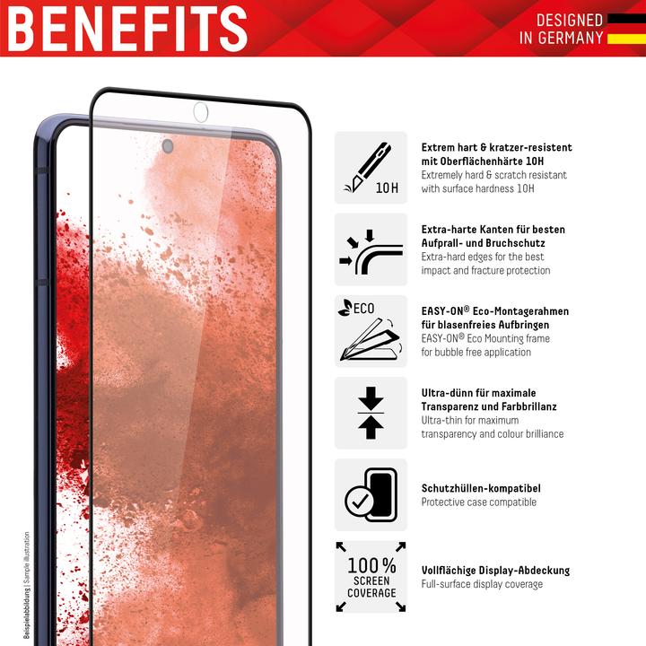 Image du produit Displex Real Glass, Full Cover Panzerglas (1 pièce(s), Samsung Galaxy S21 FE 5G)