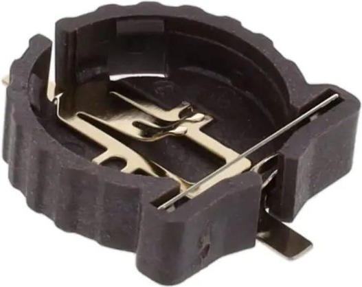 Image du produit Rs Pro Batteriehalter, Thermoplast, 1x CR1220, Blattfederkontakt