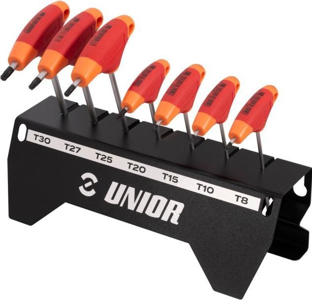 Unior 193TX-US.1 T-Griff Stiftschlüssel-Set mit TX-Profil, red