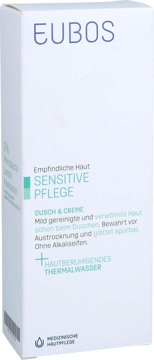 Actual product image Eubos SENSITIVE SHOWER & CREAM refill bag, 200 ml solution (200 ml)