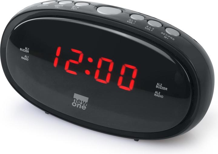 Actual product image New One Clock radio CR100 Juodas, alarm function