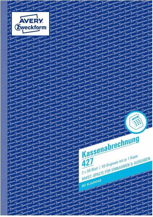 Produktbild Avery Kassenabrechnung (50 x)