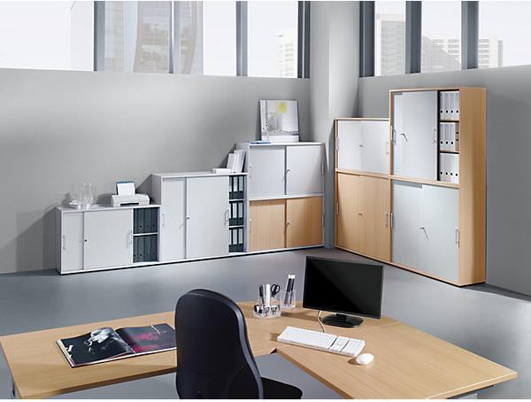 Image du produit Hammerbacher FINO - Armoire à portes coulissantes (120 x 40 x 110 cm)