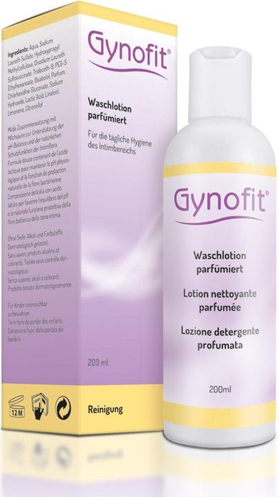 Actual product image Gynofit Washing Lotion Perfumed (200 ml, Intimate cream)