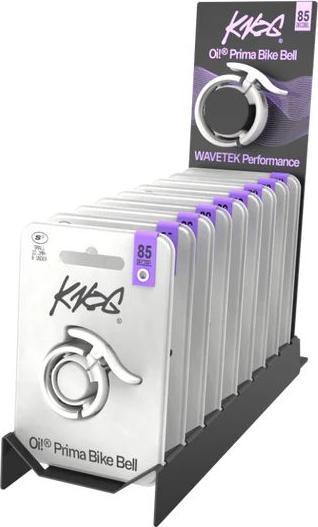 Produktbild knog. Oi Prima Mixed Fahrradklingel THEKENDISPLAY, (VE/10), primer grey