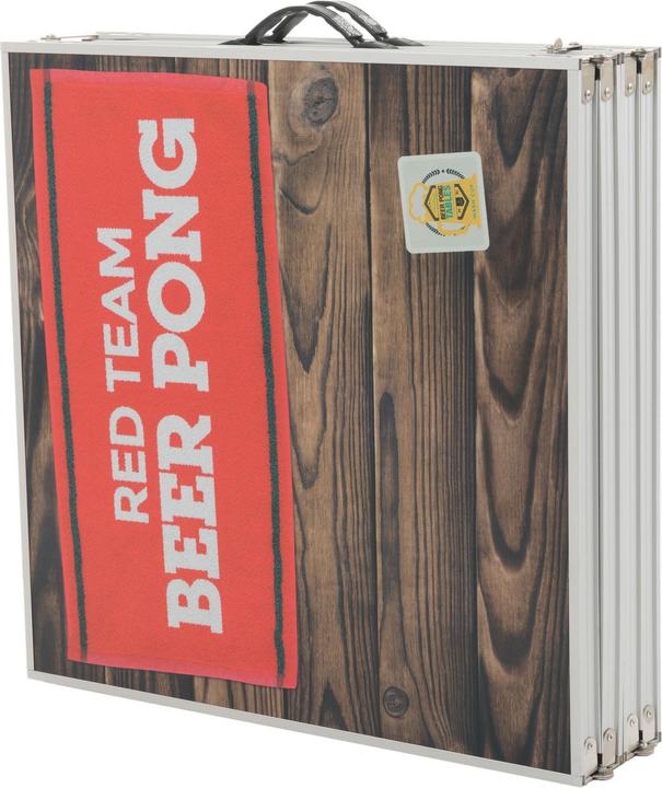 Produktbild Mahoo Beer Pong Tisch mit Biermarken-Aufdruck (Italienisch, Deutsch, Französisch, Englisch)